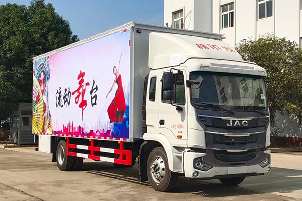 Mobile stage vehicle